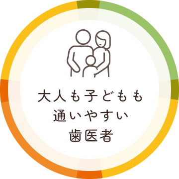 大人も子どもも通いやすい歯医者